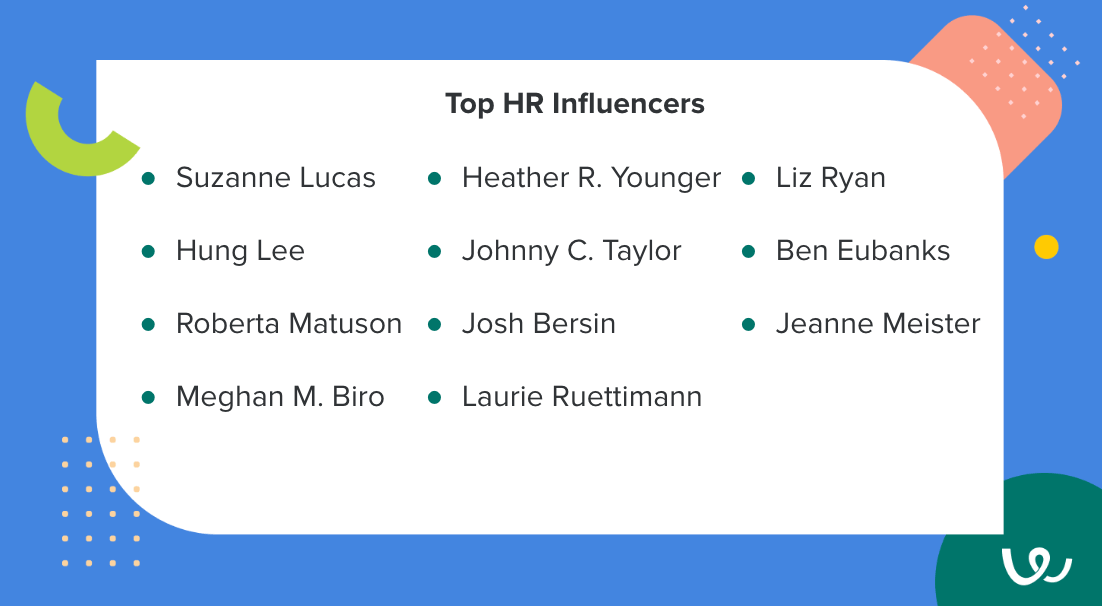 Top HR influencers